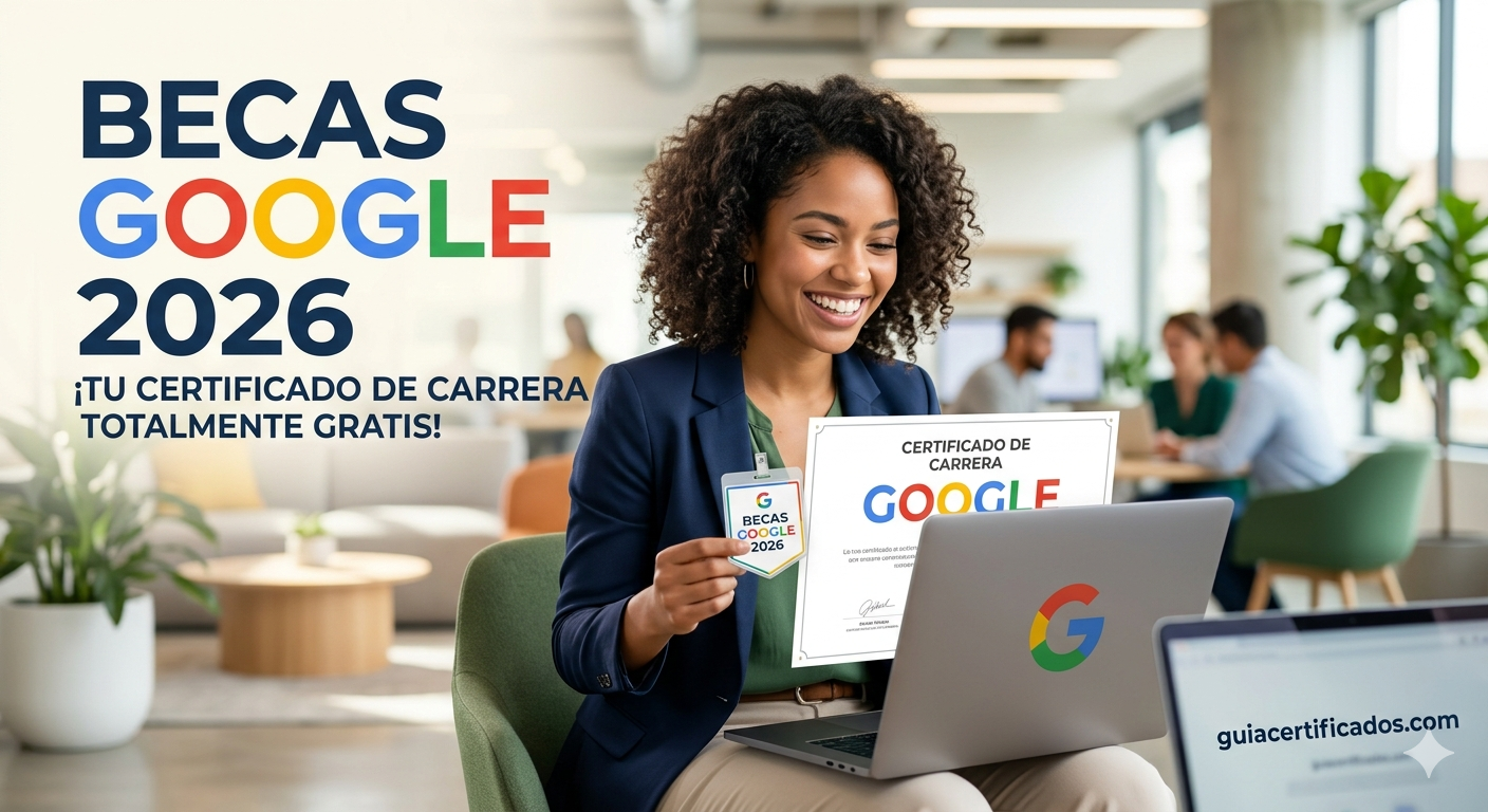Certificados de Carrera de Google 2026: Guía completa para obtener una beca del 100%