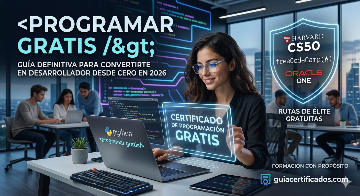 Cómo Aprender a Programar Gratis desde Cero en 2026: Guía de Certificaciones de Élite
